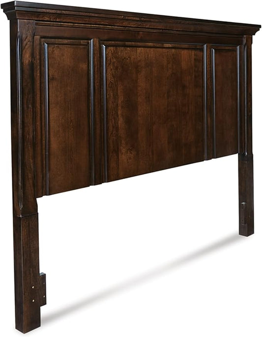 Signature Design by Ashley Porter Traditional Panel Headboard ONLY, King/California King, Dark Brown
