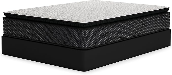 Signature Design by Ashley Limited Edition Pillow Top 13 " Pillow Top Hybrid Mattress with Gel Memory Foam, Edge Support for Cool Sleep and Pressure Relief, Queen, Fiberglass Free, Mattress In A Box