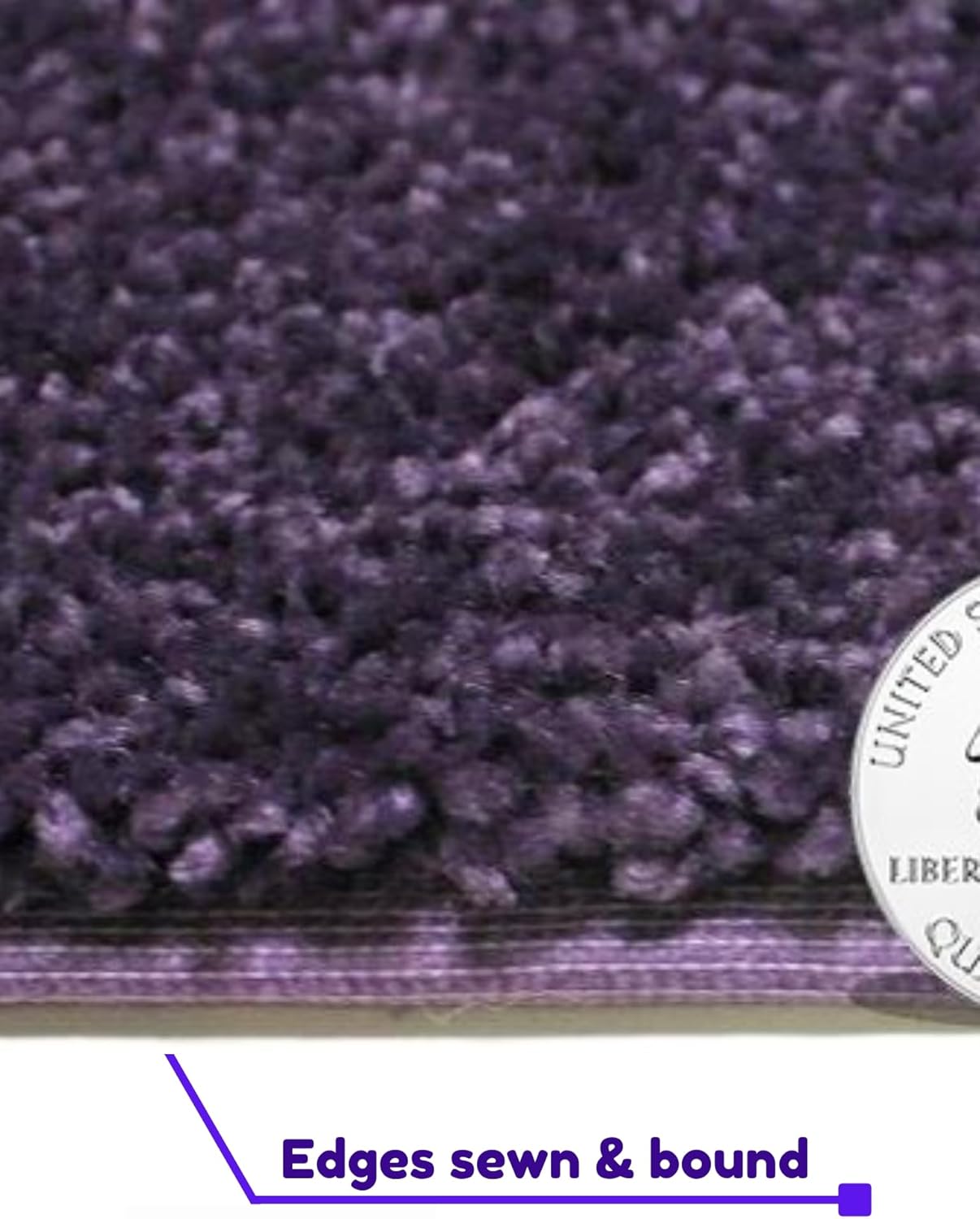 KOECKRITZ Soft and Colorful Kids Classroom Area Rugs (Passes Flammability Pill Test) Many Sizes and Bright Colors to Select from (9' Round, Eggplant)