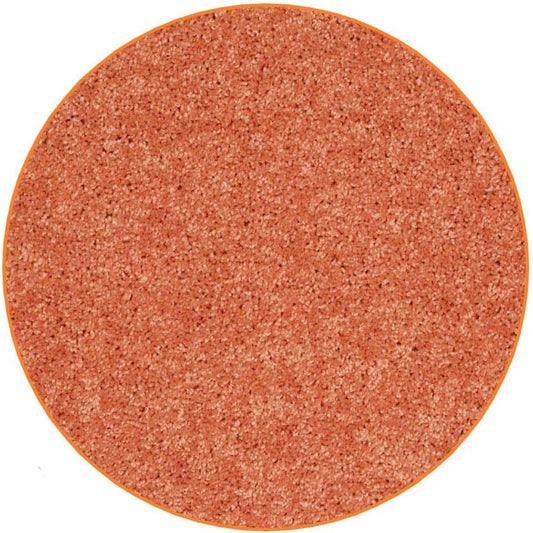 KOECKRITZ Soft and Colorful Kids Classroom Area Rugs (Passes Flammability Pill Test) Many Sizes and Bright Colors to Select from (6' Round, Tangerine)