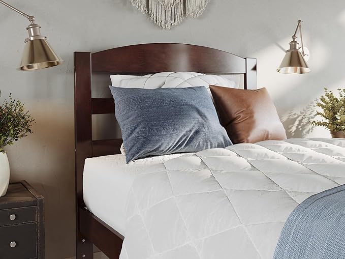 AFI, Warren Twin Platform Bed with Twin Trundle, Walnut