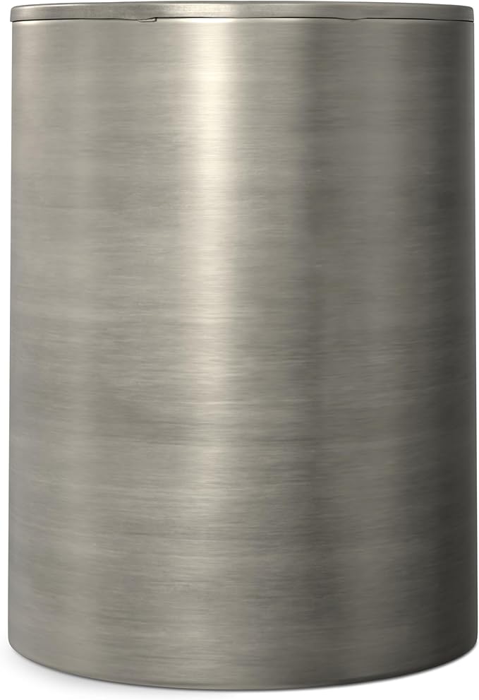 SIMPLIHOME Corbin Industrial 16 Inch Wide Metal Side Table in Antique Silver, Fully Assembled, For the Living Room and Bedroom