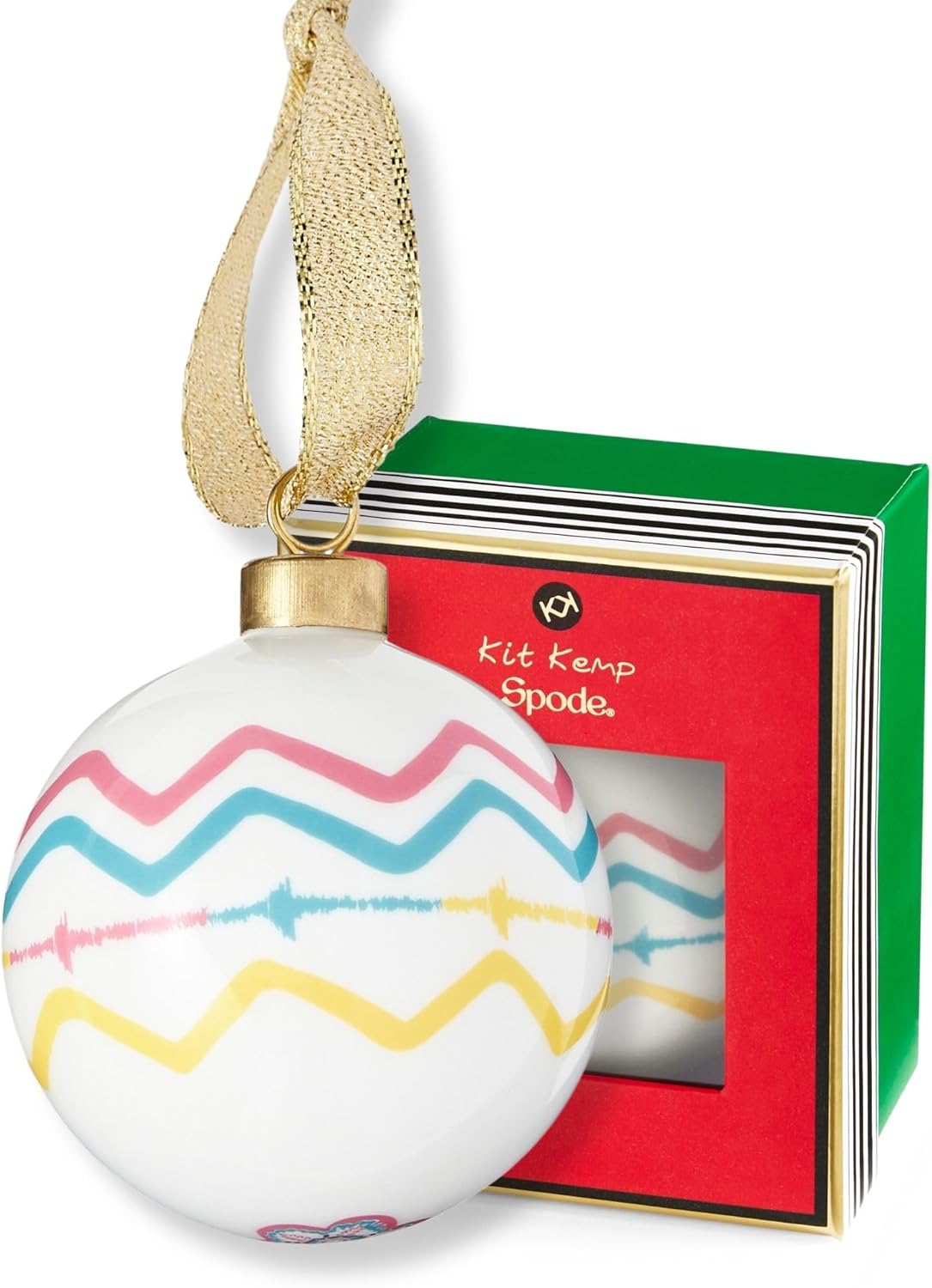 Spode Kit Kemp Christmas Ornament - Rik RAK - Fine China Whimsical Festive Keepsake, Collectible Holiday Decoration for Tree & Seasonal Decor - Holiday Ornament for Gift Giving