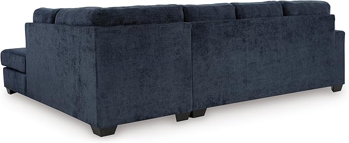 Signature Design by Ashley Aviemore Casual L-Shaped 2-Piece Sectional with Chaise for Living Room, Blue