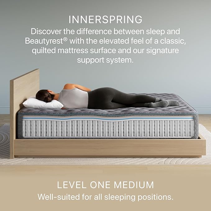 Beautyrest Prime Dream Medium 12.5" Mattress - Full - Durable Pocketed Coil, Support, Pressure Relief, Cooling, Motion Separation; 100 Night Sleep Trial and 10 Year Warranty