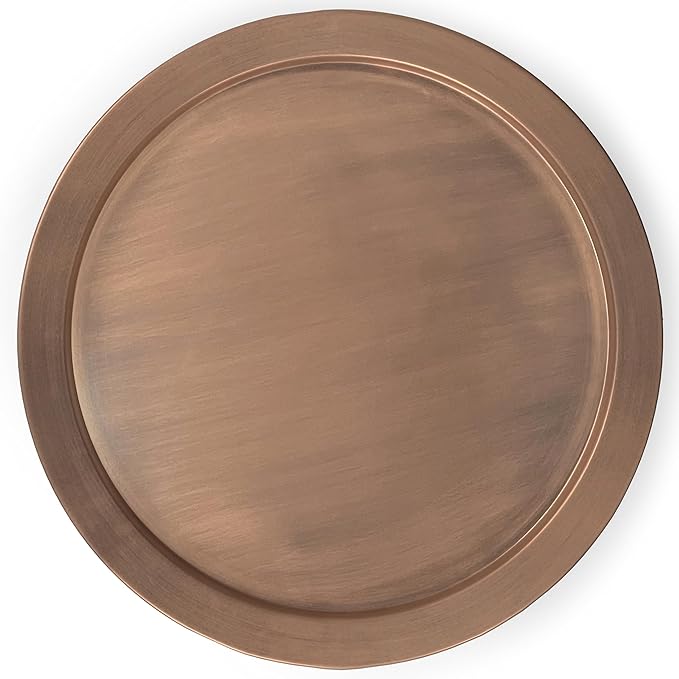 SIMPLIHOME Corbin Industrial 16 Inch Wide Metal Side Table in Antique Copper, Fully Assembled, For the Living Room and Bedroom
