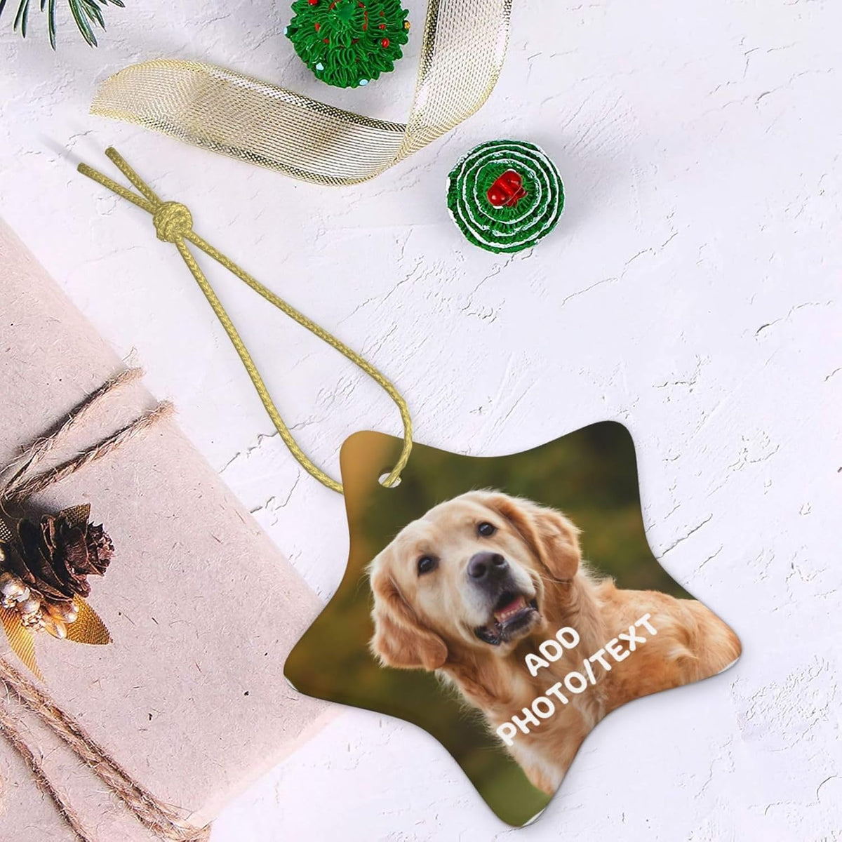 Personalized Christmas Ornaments 2025 Custom Ornament Xmas Photo Ornament Customized Gifts Star Shap