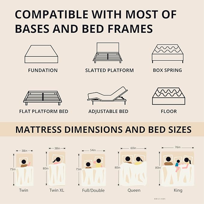 EGOHOME 10 Inch Twin Memory Foam Mattress for Back Pain, Cooling Copper Gel Bed in a Box, Foam Made in USA, CertiPUR-US Certified, Therapeutic Medium Firm, Daybed 38x75x10 Black