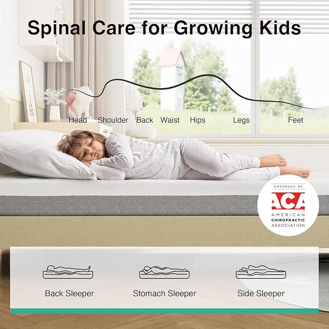 Novilla Twin Mattress 6 Inch, Gel Twin Memory Foam Mattressess in a Box for Supportive & Pressure Relief & Cooling Night Sleep, CertiPUR-US Certified