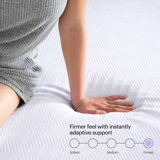 PurpleFlex Twin XL Mattress – 8" GelFlex Grid, Better Than Memory Foam, Temperature Neutral, Responsive, Breathable, Pressure Relief, Made in USA