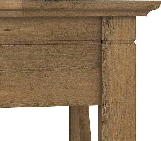 Bush Furniture Key West Collection Writing Desk, Writing Table for Home Office in Reclaimed Pine, Small Modern Farmhouse Desk