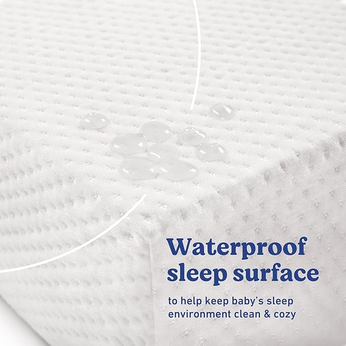 Graco Premium Crib Mattress & Protector Value Bundle (1-Pack) – Includes GREENGUARD Gold Certified Crib & Toddler Mattress, GREENGUARD Gold Certified Waterproof Protector