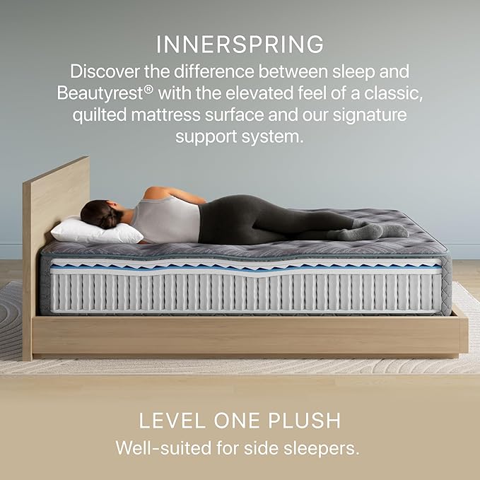 Beautyrest Prime Dream Plush 13.75" Mattress - King - Durable Pocketed Coil, Support, Pressure Relief, Cooling, Motion Separation; 100 Night Sleep Trial and 10 Year Warranty