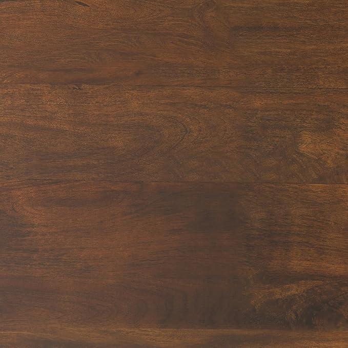 SIMPLIHOME Millbury Drum Coffee Table - 36 inch Wide Solid Mango Wood Round Living Room Table in Walnut Brown, Contemporary Cocktail Table for Family Room or Lounge with Large Surface, Assembled