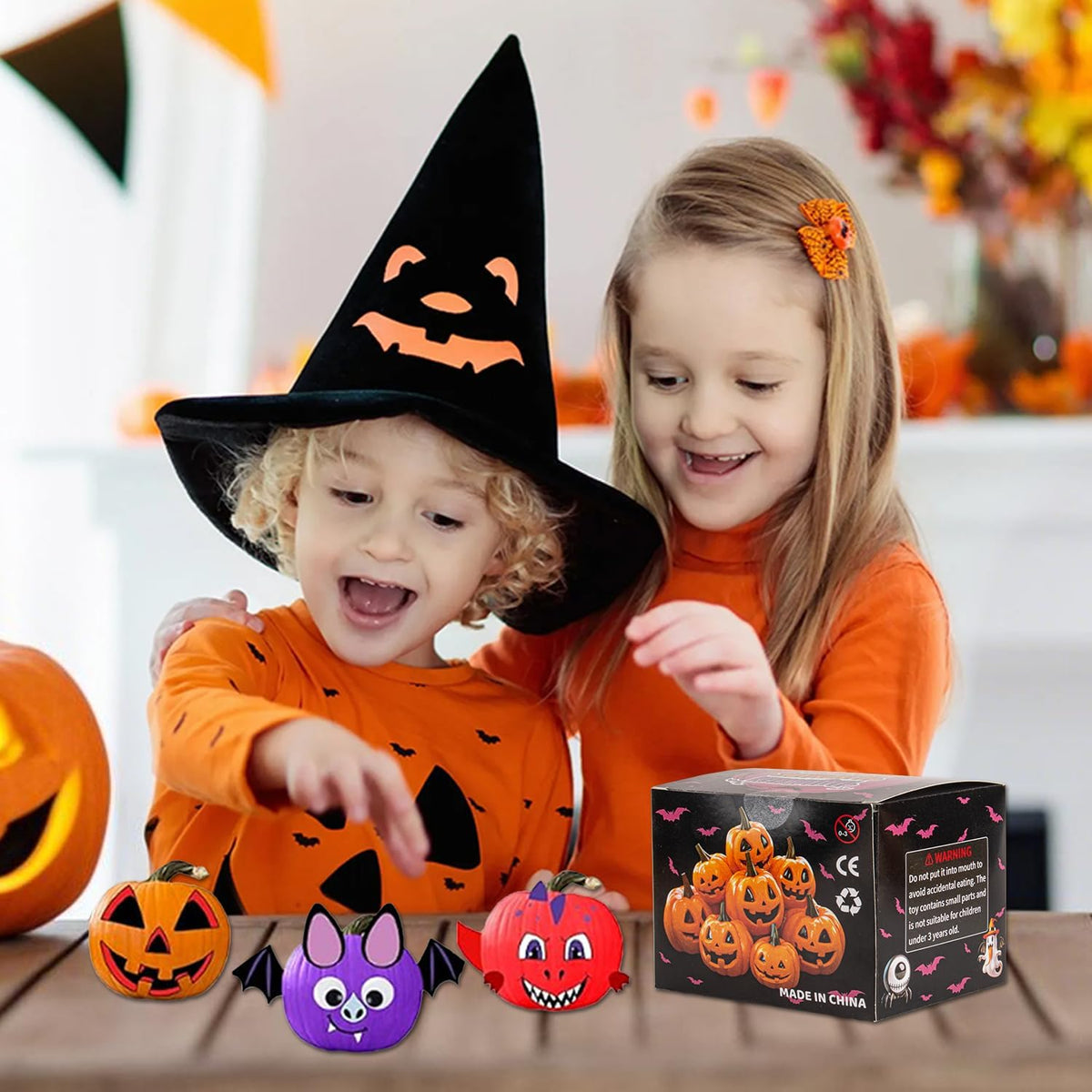 Halloween Pumpkin Air Dry Clay,Halloween Pumpkin DIY Crafts Kit, Arts and Craft Party Supplies,Creative Air Dry Clay Modeling Indoor Decorations