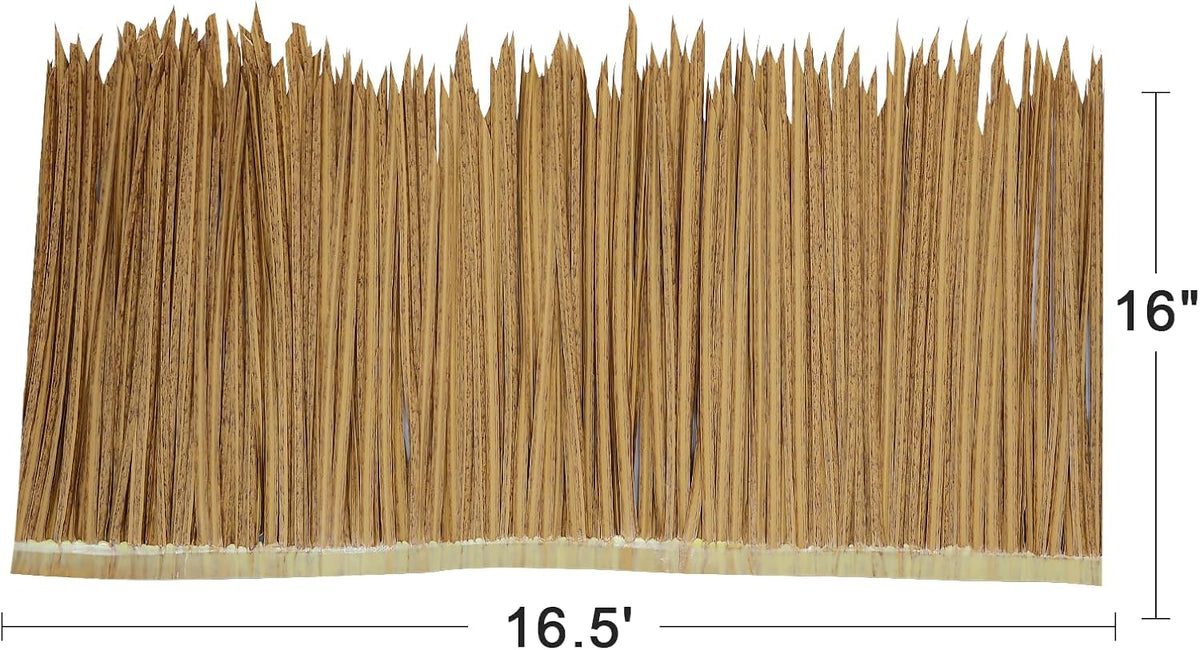 Straw Roof Thatch –Mexican Style Artificial Palm Thatch Rolls,Tiki Bar Hut Grass Duck Boat Blinds Grass Runner Rolls Palapa Thatch Roofing for Garden Patio Umbrella Covers Fence Party Decoration