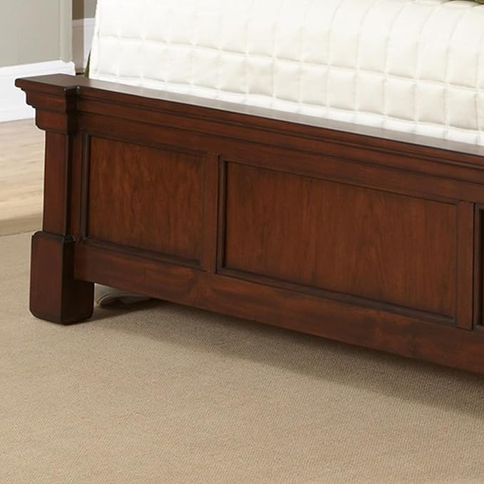 Homestyles Aspen Cherry Queen Bed, Headboard and Footboard