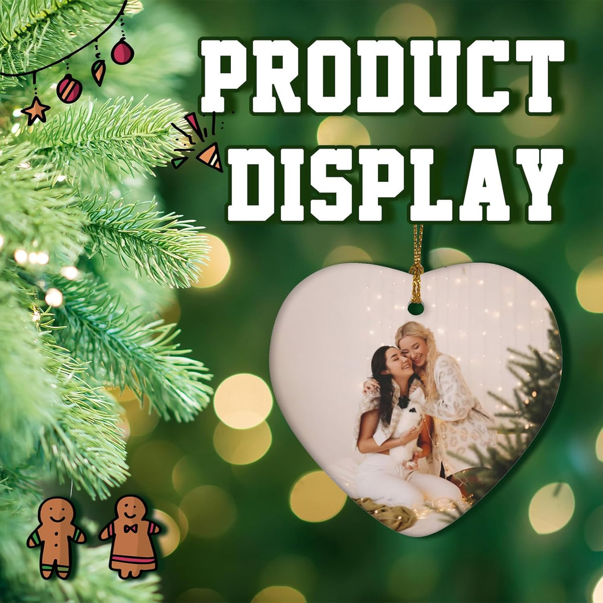 Personalized Christmas Ornaments 2025 Custom Ornament Xmas Photo Ornament Customized Gifts Round