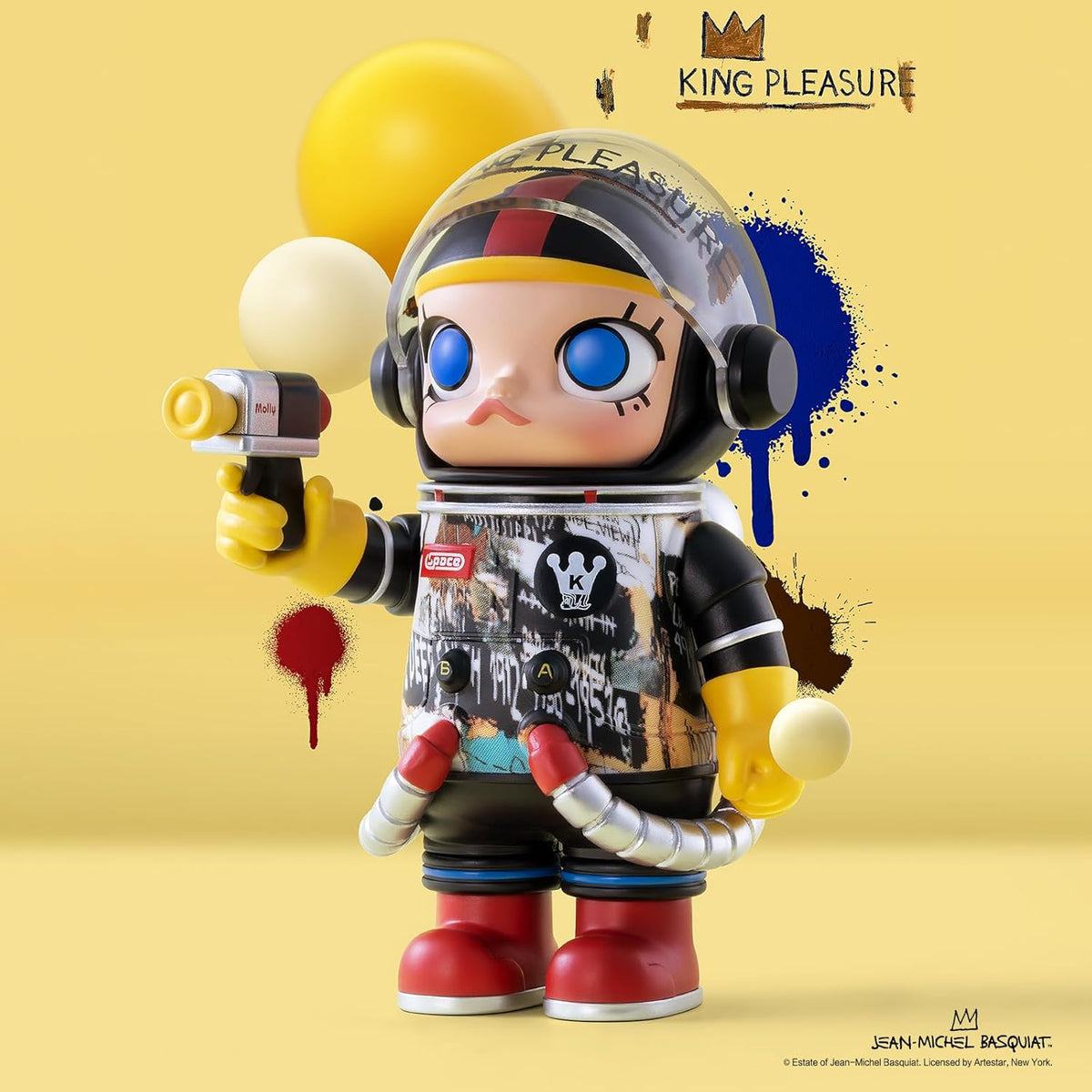 POP MART MEGA Space Molly 100% 2-B Blind Box Figures, Random Design Box Toys for Modern Home Decor, Collectible Toy Set for Desk Accessories, 1PC