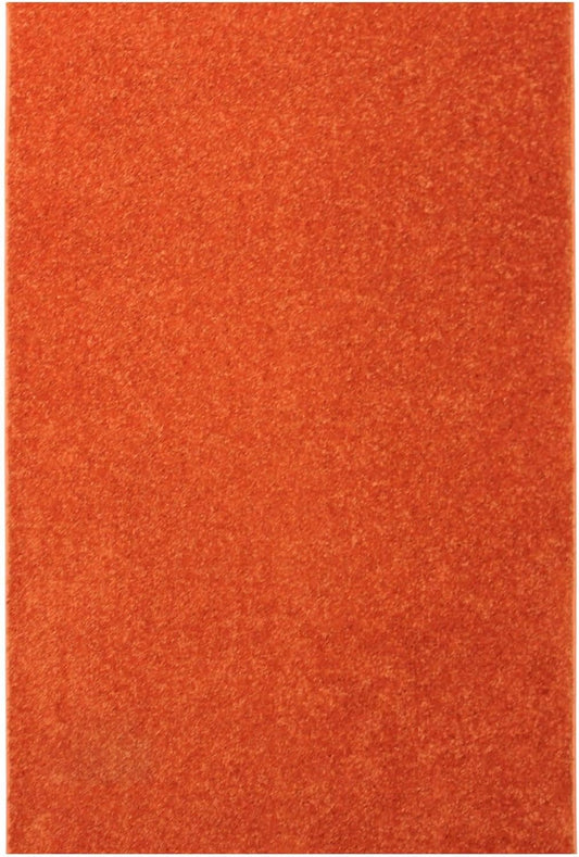 KOECKRITZ Soft and Colorful Kids Classroom Area Rugs (Passes Flammability Pill Test) Many Sizes and Bright Colors to Select from (12' x 15', Tangerine)