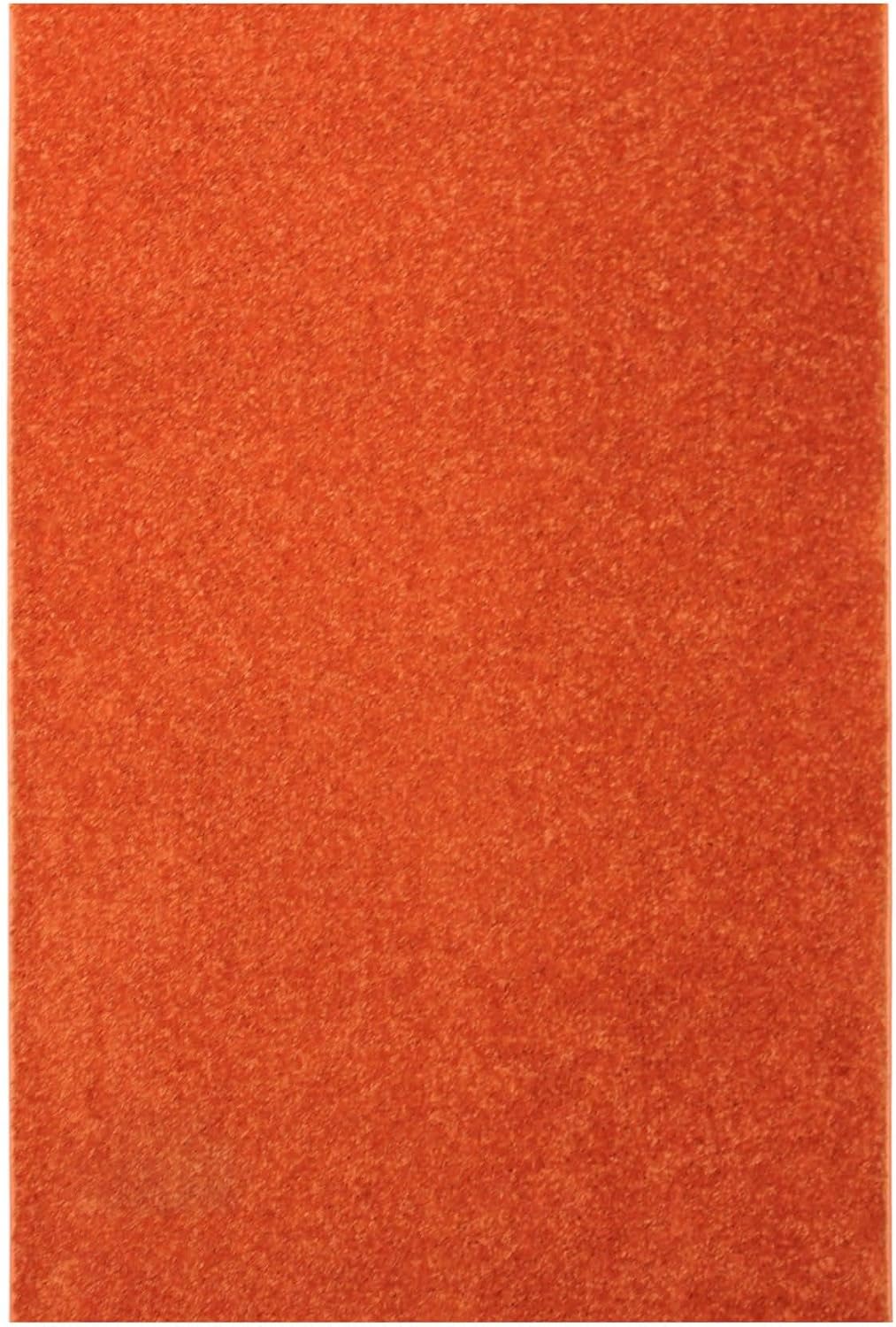 KOECKRITZ Soft and Colorful Kids Classroom Area Rugs (Passes Flammability Pill Test) Many Sizes and Bright Colors to Select from (10' x 14', Tangerine)