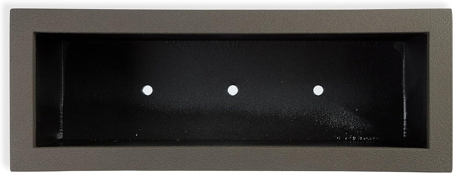 PolyStone Milan Tall Modern Outdoor/Indoor Rectangular Trough Planter, 46" L X 17" W X 19" H, Lightweight, Heavy Duty, Weather Resistant, Polymer Finish, Commercial and Residential (Slate Gray)