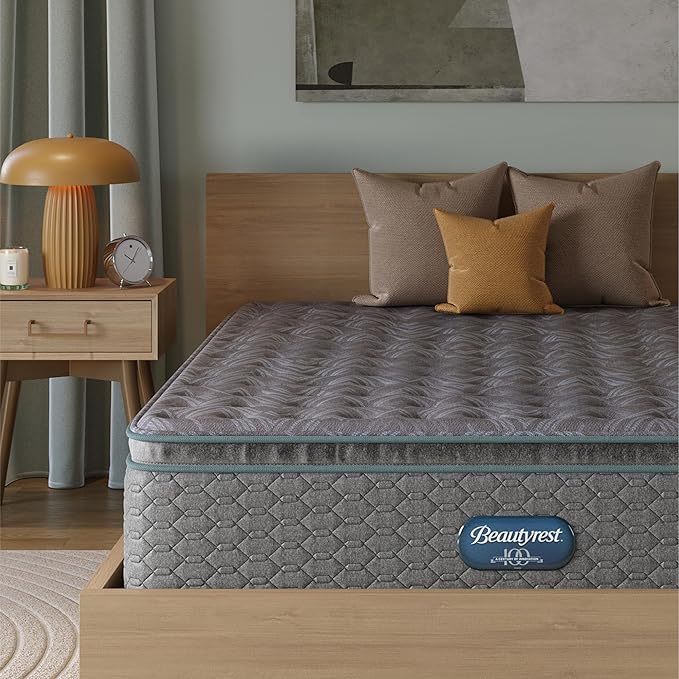Beautyrest Prime Dream Medium Pillow Top 14.25" Mattress - Twin - Durable Pocketed Coil, Support, Pressure Relief, Cooling, Motion Separation; 100 Night Sleep Trial and 10 Year Warranty