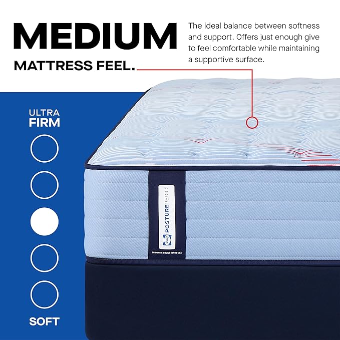 Sealy Posturepedic® Fayette 13" Medium Tight Top Innerspring Mattress - Twin
