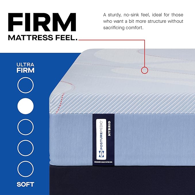 Sealy Posturepedic® Fayette 12" Firm Tight Top Hybrid Mattress - California King