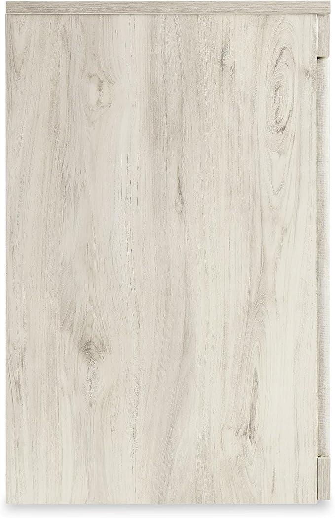 Signature Design by Ashley Bellaby Farmhouse 4-Piece Entertainment Center for TVs up to 69" with Adjustable Shelves, Whitewash
