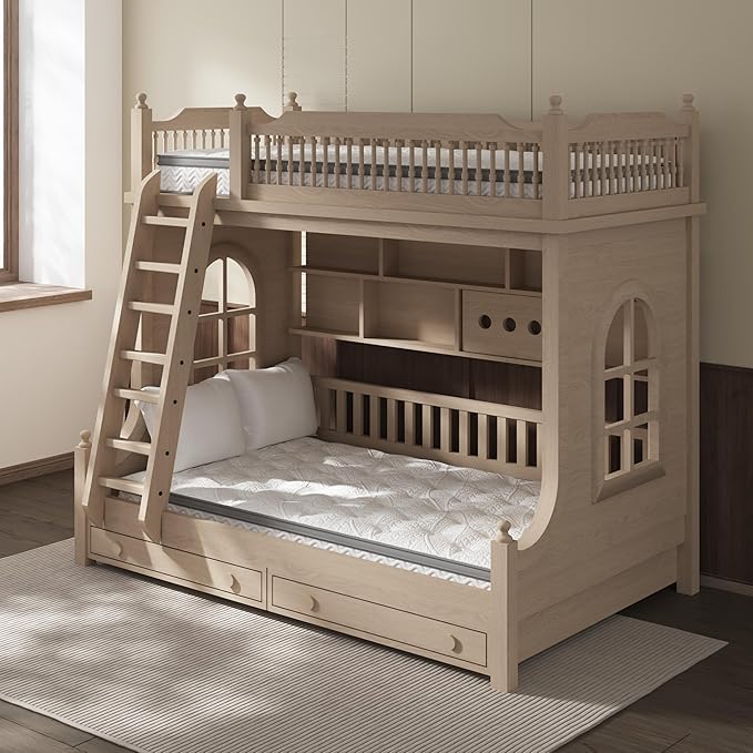 8 Inch Twin Mattress, Foam & Bonnell Springs Hybrid Mattresses, Fiberglass Free - No Odor - 365 Night Trial
