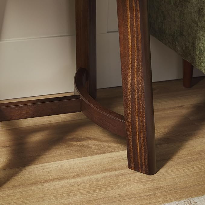 Walker Edison Colt Modern Farmhouse Solid Wood Square Side Table, 18 Inch, Medium Brown