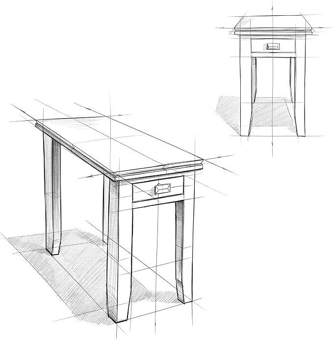SIMPLIHOME Artisan SOLID WOOD 14 inch Wide Rectangle Transitional Narrow Side Table in Distressed Grey for the Living Room and Bedroom