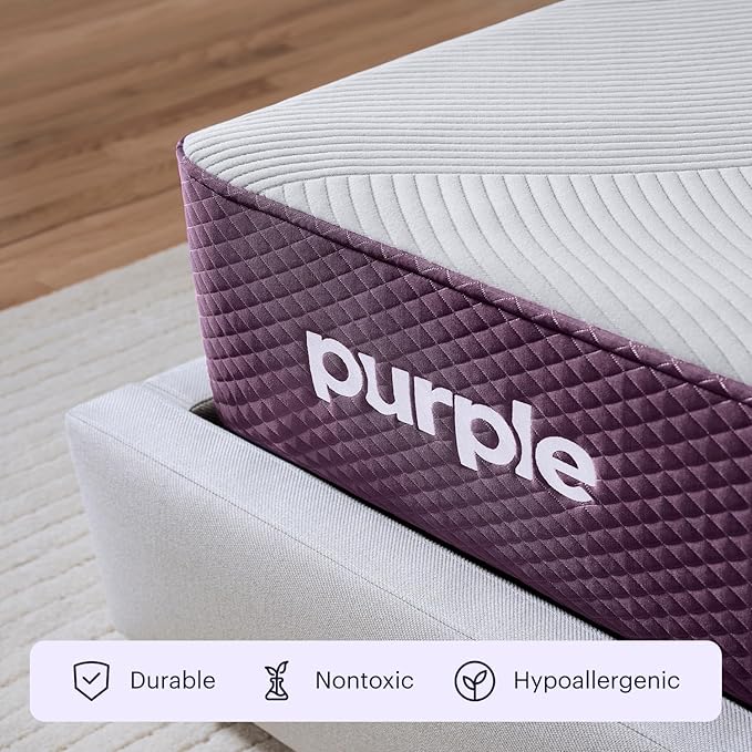 Purple Restore Mattress (Soft) – Queen, GelFlex Grid, Better Than Memory Foam, Temperature Neutral, Responsiveness, Breathability, Made in USA