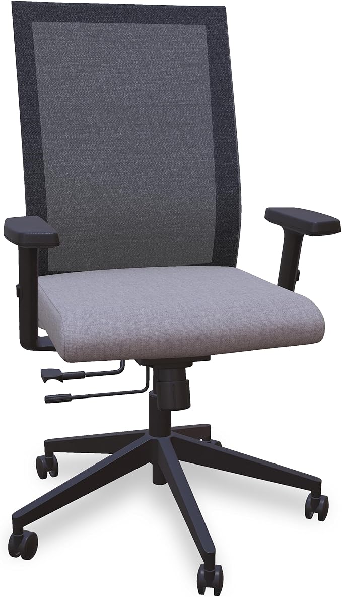 Nexys Home Office Desk Chair, Adjustable Tilt, Height Adjustable Armrests, High Mesh Back Variable Height, Rolling Work Swivel Chairs with Wheels, Comfortable for Long Hours, Lunar | Fabric