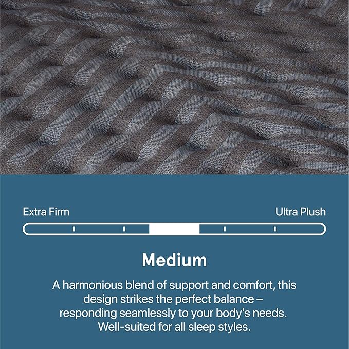 Beautyrest Days End Medium 14" Mattress - Full - Cooling Tech, Supportive Durable Pocketed Coils, Pressure Relief, Motion Separation; 100 Night Sleep Trial and 10 Year Warranty