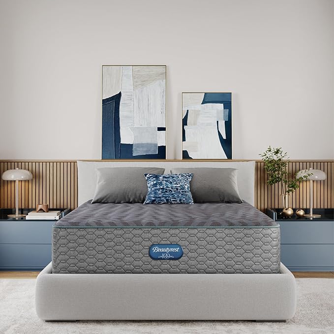 Beautyrest Days End Plush 14" Mattress - Cal King - Cooling Tech, Supportive Durable Pocketed Coils, Pressure Relief, Motion Separation; 100 Night Sleep Trial and 10 Year Warranty