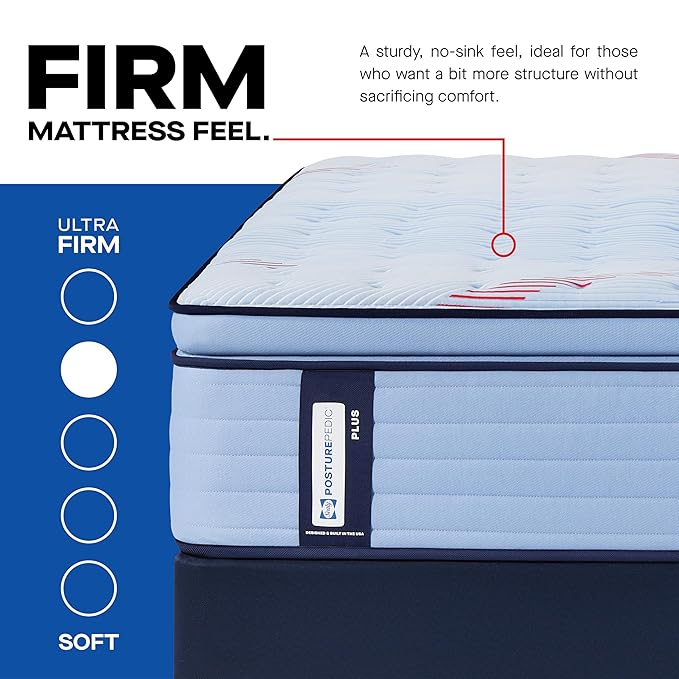 Sealy Posturepedic® Plus Glenshaw 15" Firm Pillowtop Innerspring Mattress - Twin Long