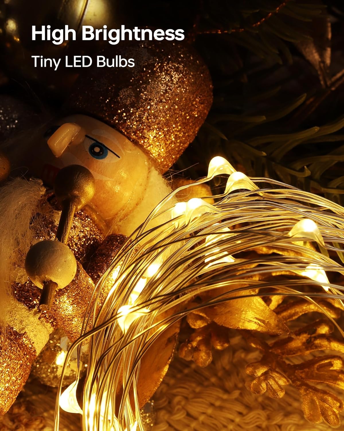 6 Pack Fairy Lights Battery Operated - 7ft 20 LED Twinkle Lights Copper Wire Mini String Lights Firefly Lights for Mason Jars DIY Crafts Christmas Wedding Party Centerpiece Table Decor, Warm White