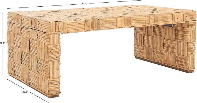 Safavieh Home Collection WIK6503 Table, Honey Natural/Kubu