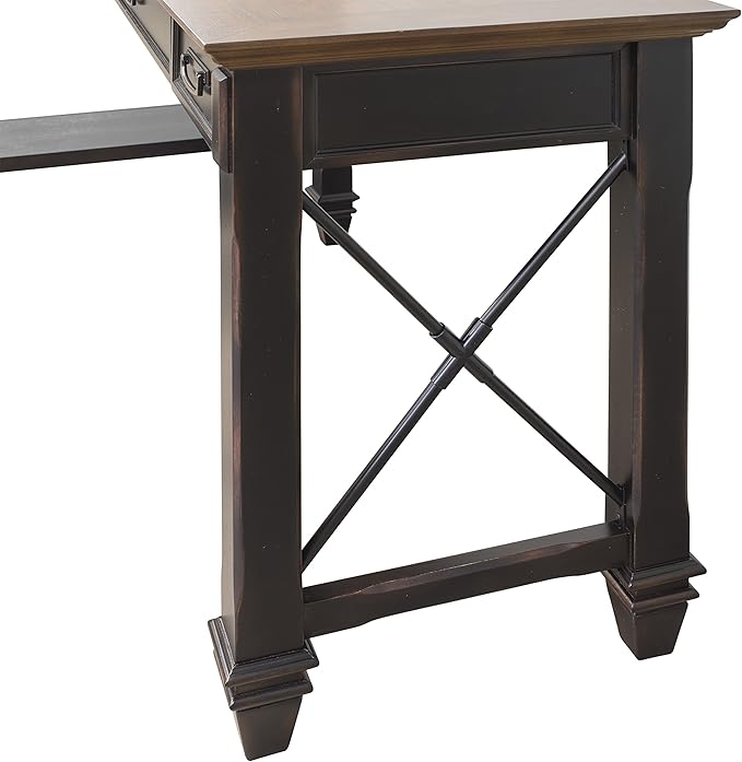 Martin Furniture Hartford Open L-Shaped Desk, Brown