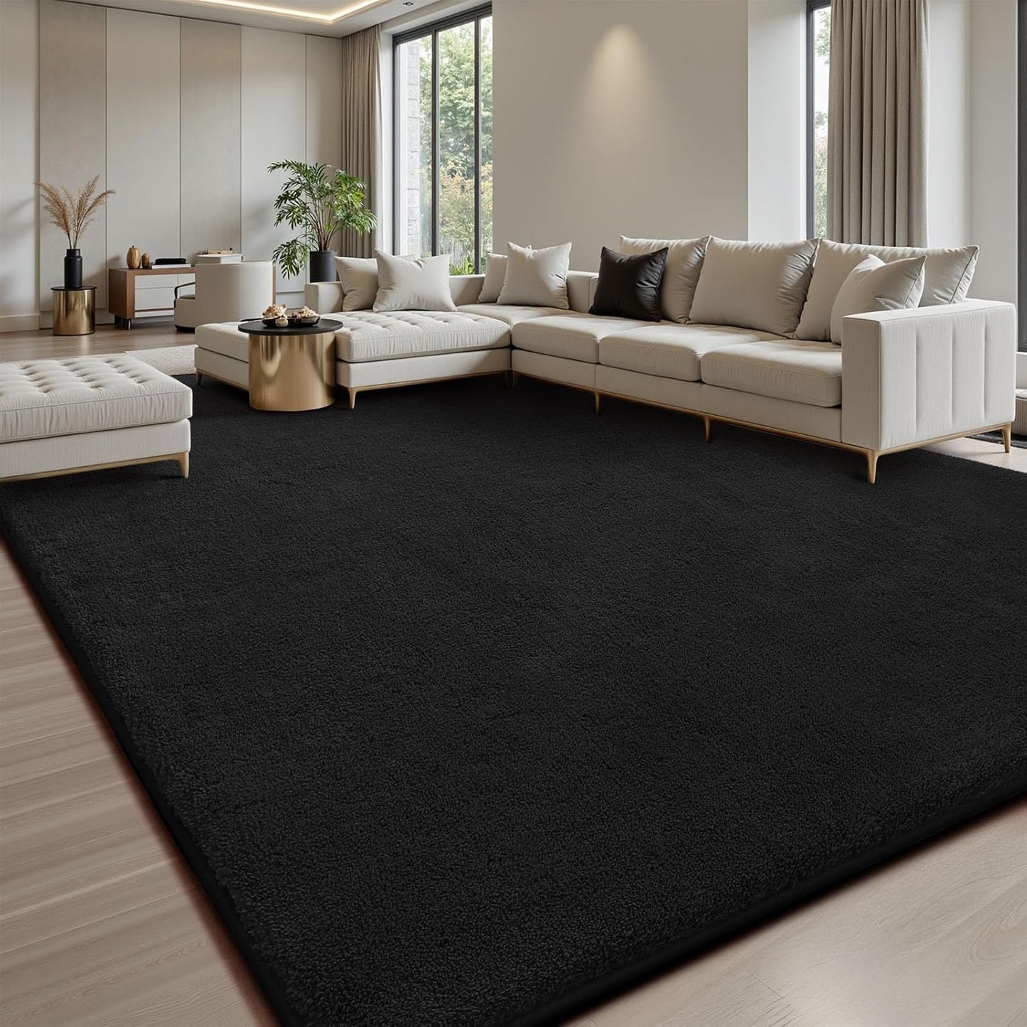 Sour Lemon 8x10 Area Rugs for Living Room, Soft Large Area Rug Fluffy Rugs for Bedroom，Machine Washable Area Rug Non Slip Carpet Rug for Living Room Playroom Kids Room Home Decor