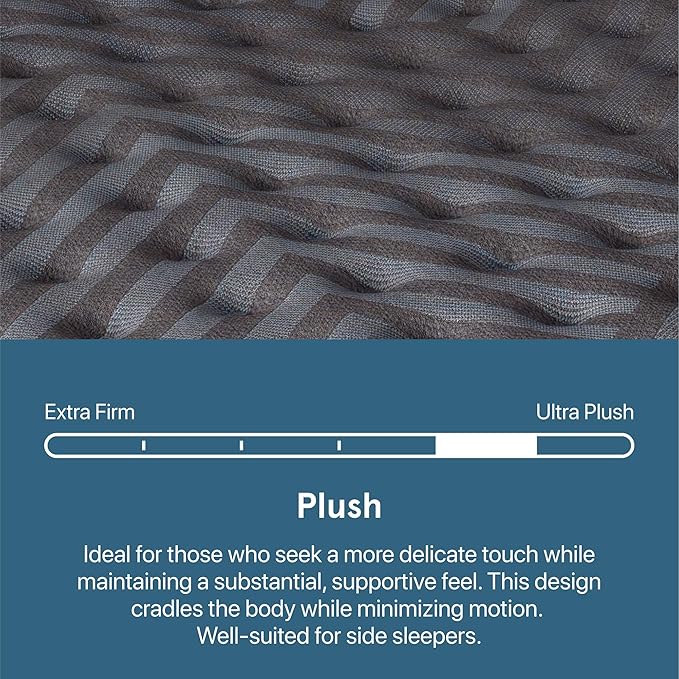 Beautyrest Days End Plush 14" Mattress - Cal King - Cooling Tech, Supportive Durable Pocketed Coils, Pressure Relief, Motion Separation; 100 Night Sleep Trial and 10 Year Warranty