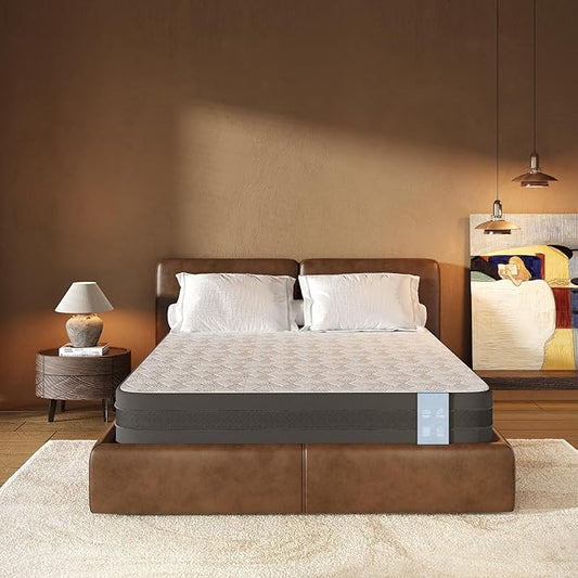 FLEXISPOT 12'' Full Size Cooling Gel Memory Foam Mattress, Viscose from Bamboo, Medium Firm, 10-Year Warranty, Mattress-in-A-Box, Certi-PUR & Oeko-TEX Certified, Washable, Fire-Resistant.
