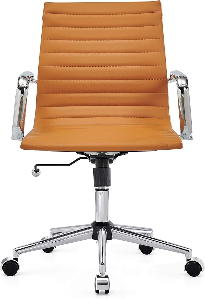 Chair, Desk Computer Chair ，with Armrests ，Ergonomic Office Chair for Home and Office, 17.32 x 22.83 x 35.43 inches, Multiple Colors (Terracotta)