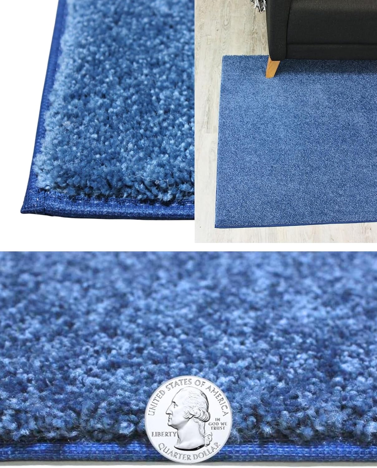 KOECKRITZ Soft and Colorful Kids Classroom Area Rugs (Passes Flammability Pill Test) Many Sizes and Bright Colors to Select from (5' x 8', Royal)