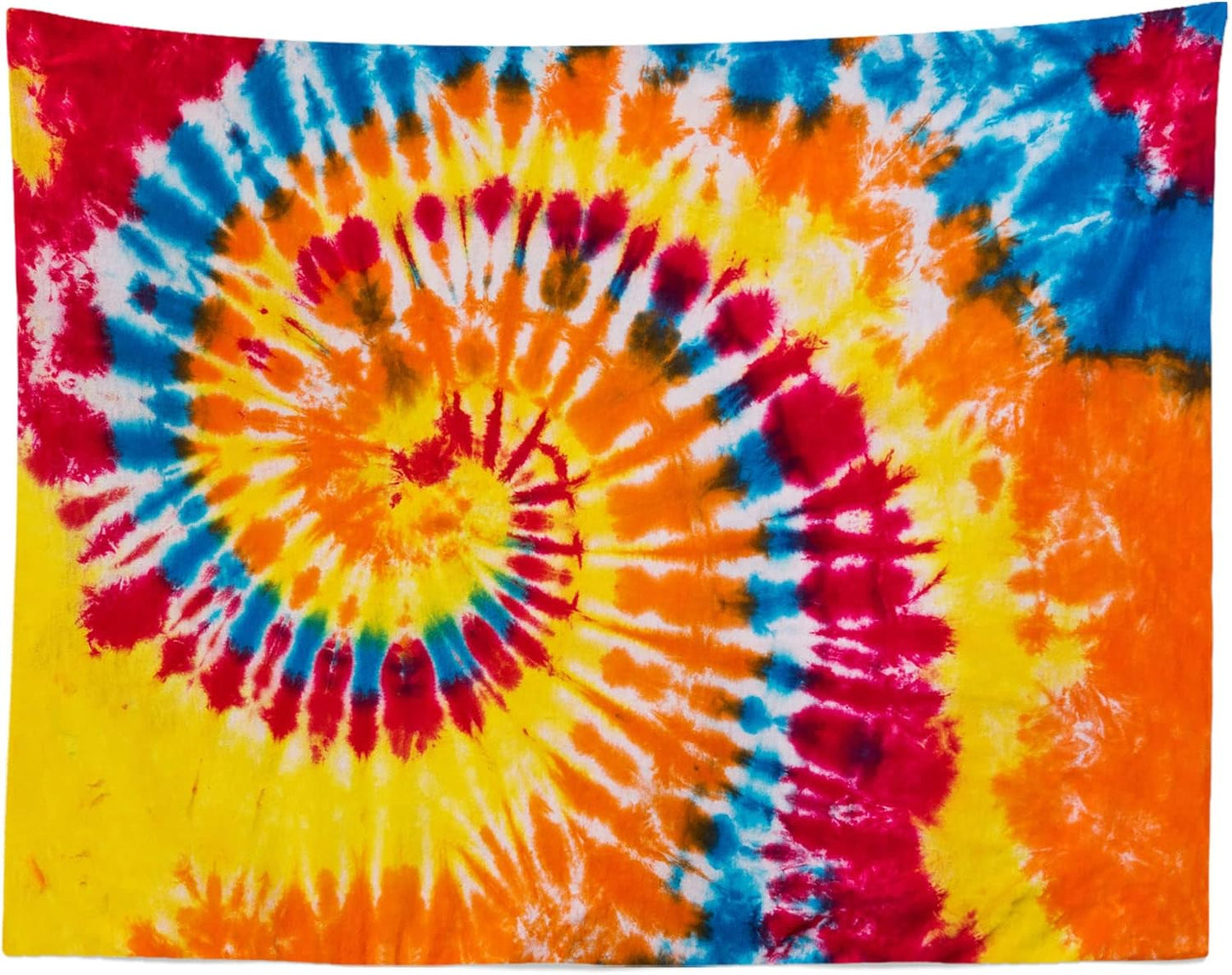 BELECO Tie Dye Tapestry Wall Hanging 92x70 Inch Colorful Spiral Tie Dye Party Decorations Watercolor Rainbow Tapestry 60s 70s Hippie Supplies Tie Dye Tapestries for Bedroom Living Room Dorm Decor