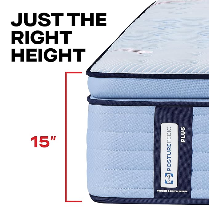 Sealy Posturepedic® Plus Glenshaw 15" Medium Pillowtop Innerspring Mattress - King