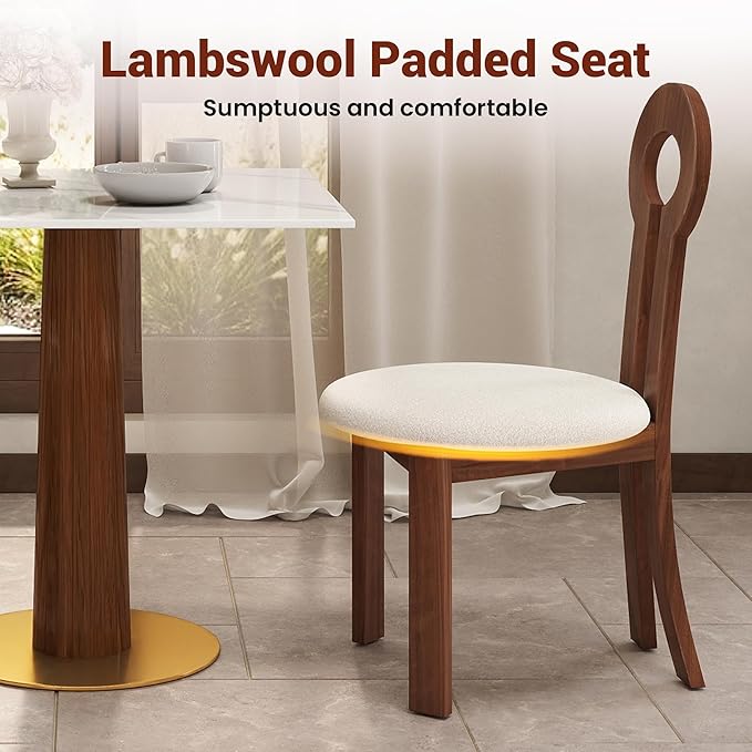 Sintered Stone Square Office Table and Chair Set - Meeting Table for Small Offices (Dark Brown Leg and White Top, 1 Table and 2 Chairs)