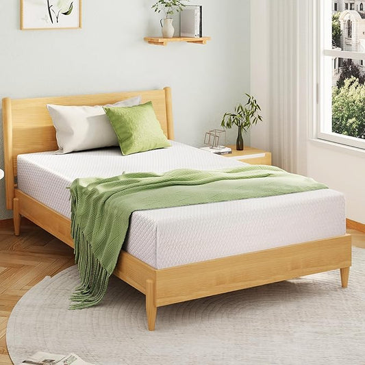 EGOHOME Full Size Memory Foam Mattress, 12 Inch Bed Mattress in a Box with Cooling Green Tea Gel, Relieve Pressure with Medium Support, CertiPUR-US Certified, 75''L x 54''W, White